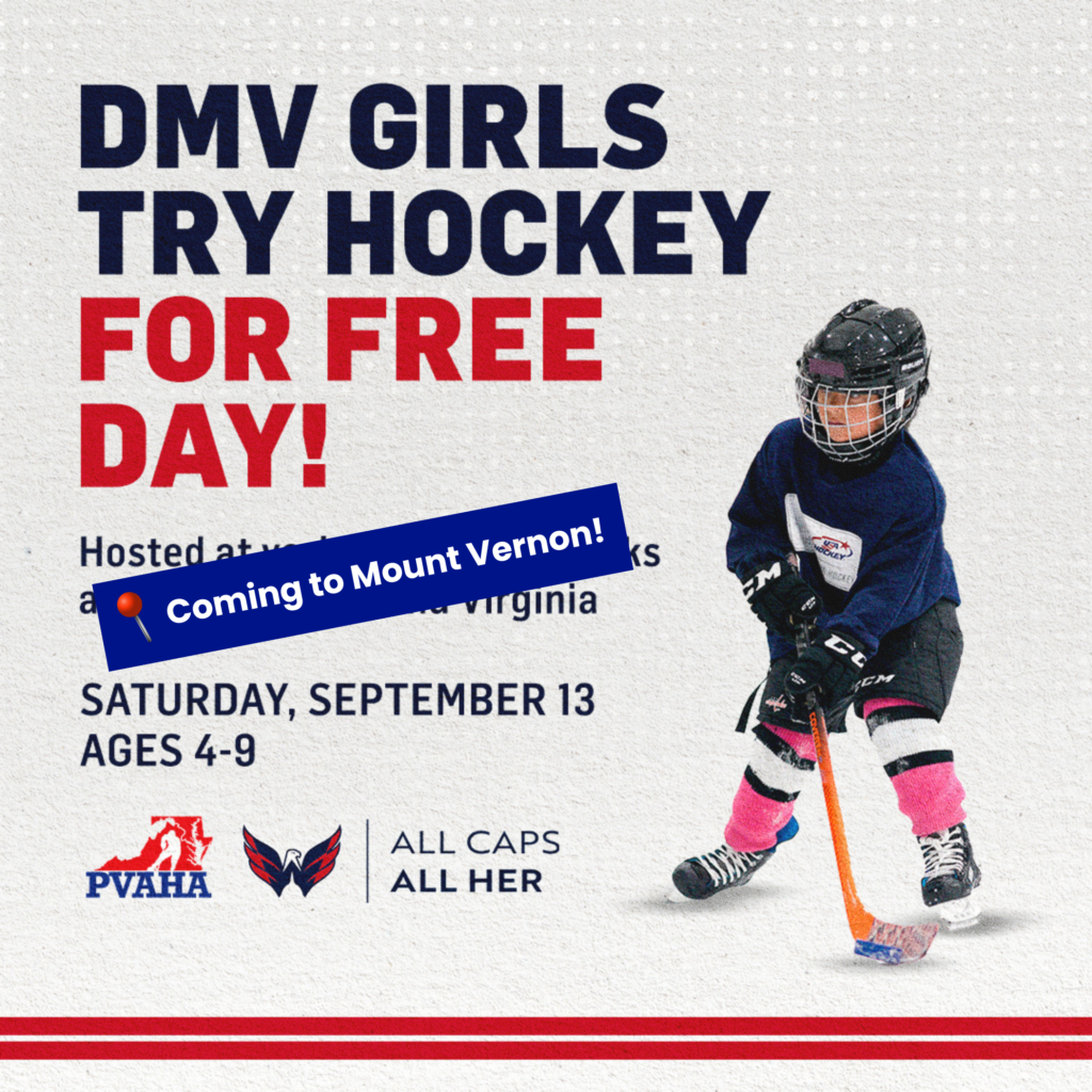 Young girl learning to play hockey