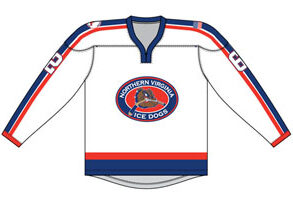 Nova Ice Dogs white game jersey